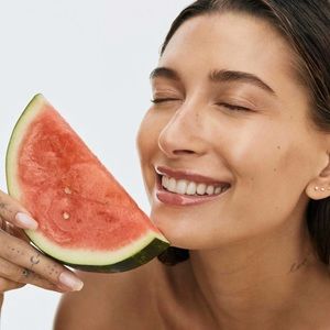 Rhode peptide lip treatment in watermelon slice. Taste of summer 🍉
